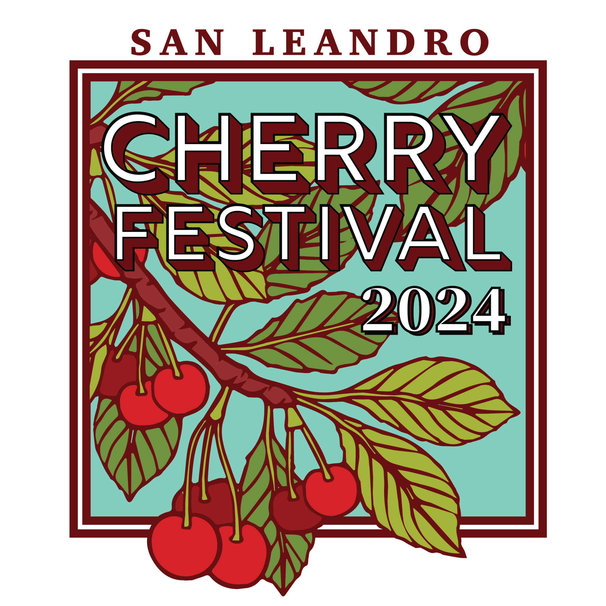Logo for the San Leandro Cherry Festival.